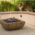 36″ Bordeaux Square “Reclaimed Wood” Fire Bowl