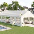 AMERLIFE 16x32 FT Party Tent with Sidewalls, Large Heavy-Duty Tents for Parties/Carport, Carpas para Fiestas Easy Set up,