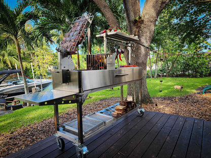 TAGWOOD BBQ06SS - FREESTANDING ARGENTINE SANTA MARIA WOOD FIRE & CHARCOAL GAUCHO GRILL