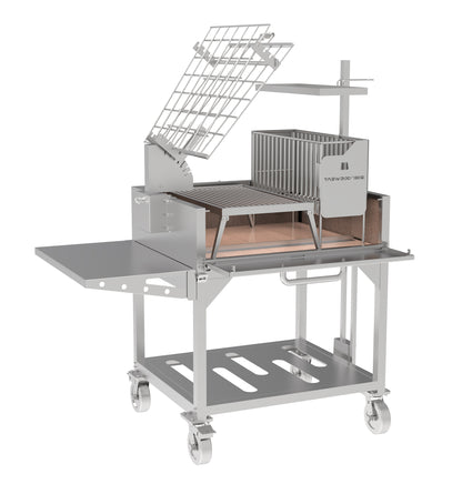 TAGWOOD BBQ33SS - FREESTANDING ARGENTINE CHARCOAL GAUCHO GRILL WITH FIREBOX