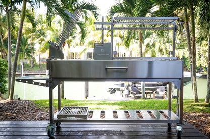 TAGWOOD BBQ06SS - FREESTANDING ARGENTINE SANTA MARIA WOOD FIRE & CHARCOAL GAUCHO GRILL