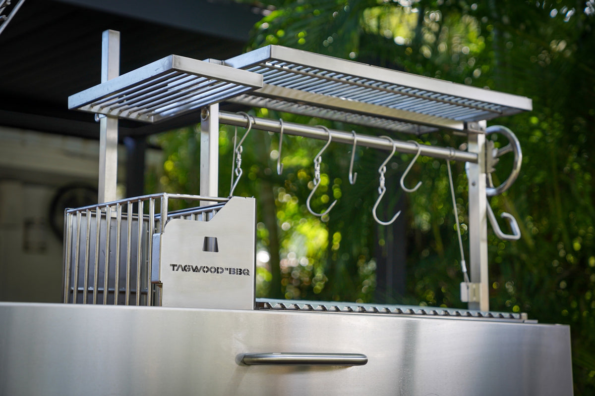 TAGWOOD BBQ06SS - FREESTANDING ARGENTINE SANTA MARIA WOOD FIRE & CHARCOAL GAUCHO GRILL