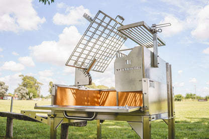 TAGWOOD BBQ33SS - FREESTANDING ARGENTINE CHARCOAL GAUCHO GRILL WITH FIREBOX