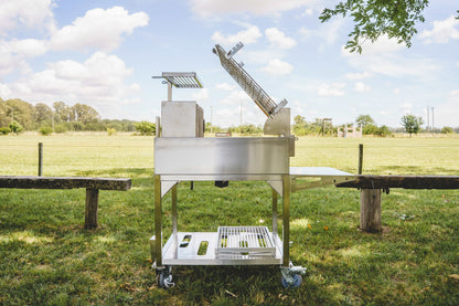 TAGWOOD BBQ33SS - FREESTANDING ARGENTINE CHARCOAL GAUCHO GRILL WITH FIREBOX